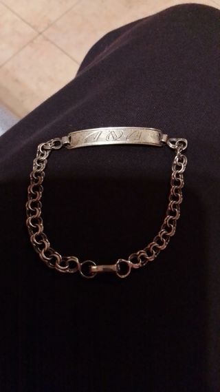 Pulsera no me olvides plata