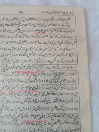 Dipinto a mano su pagina di Corano