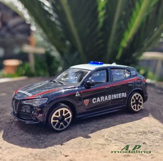 modellino auto 1/43 alfa romeo stelvio carabinieri