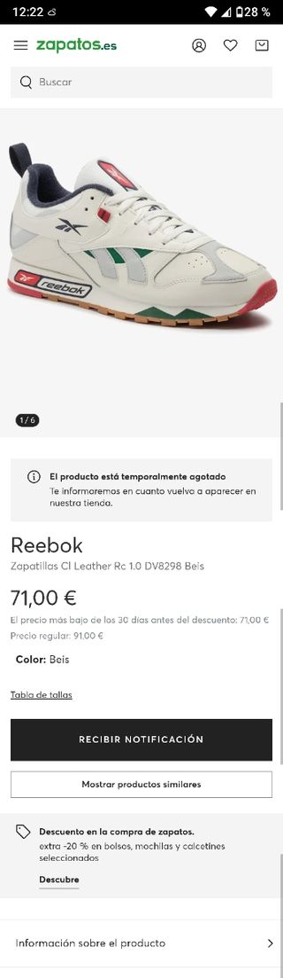 Zapatillas Reebook Unisex