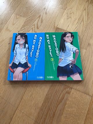 Lote 2 manga No me rayes Nagatoro tomos 1 y 2