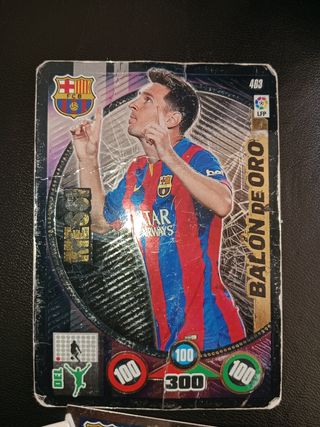 4 cromos Messi liga 2014 -2015 pan FC Barcelona ba