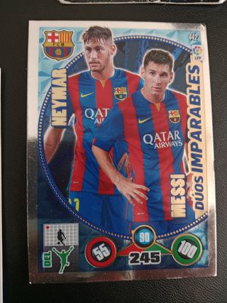4 cromos Messi liga 2014 -2015 pan FC Barcelona ba