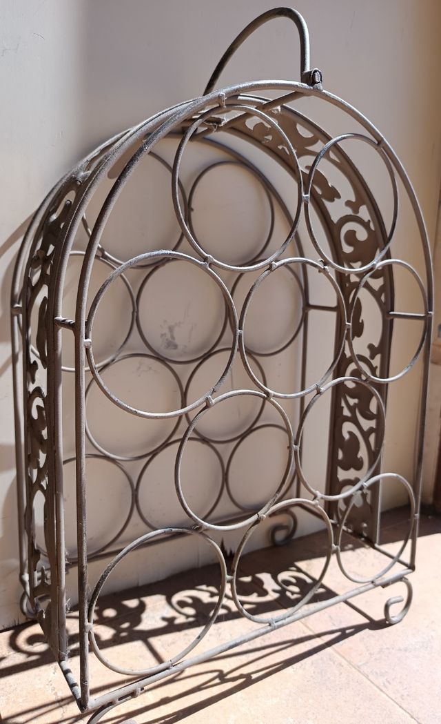 Botellero forja capacidad 10 botellas