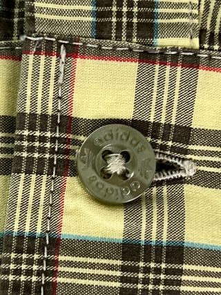 Camisa de cuadros amarillos Adidas Originals