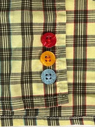 Camisa de cuadros amarillos Adidas Originals