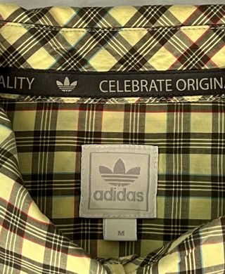 Camisa de cuadros amarillos Adidas Originals