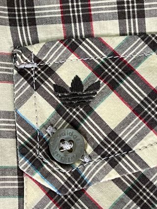 Camisa de cuadros amarillos Adidas Originals