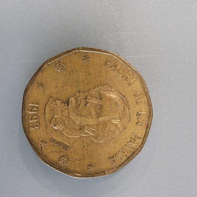 Moneda de un peso. R. Dominicana