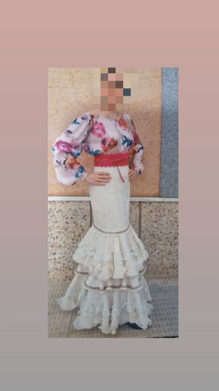 Falda Flamenca hecha a mano