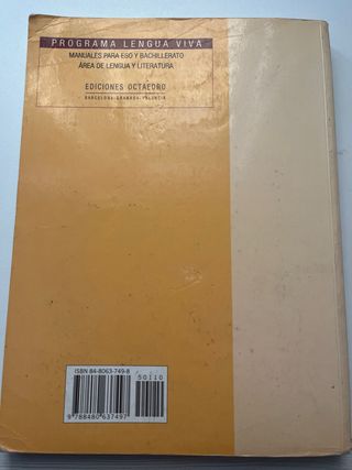 Lengua castellana 1r y 2n Bachillerato: y comenta