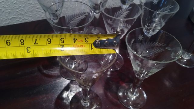 Copas pequeñas cristal tallado