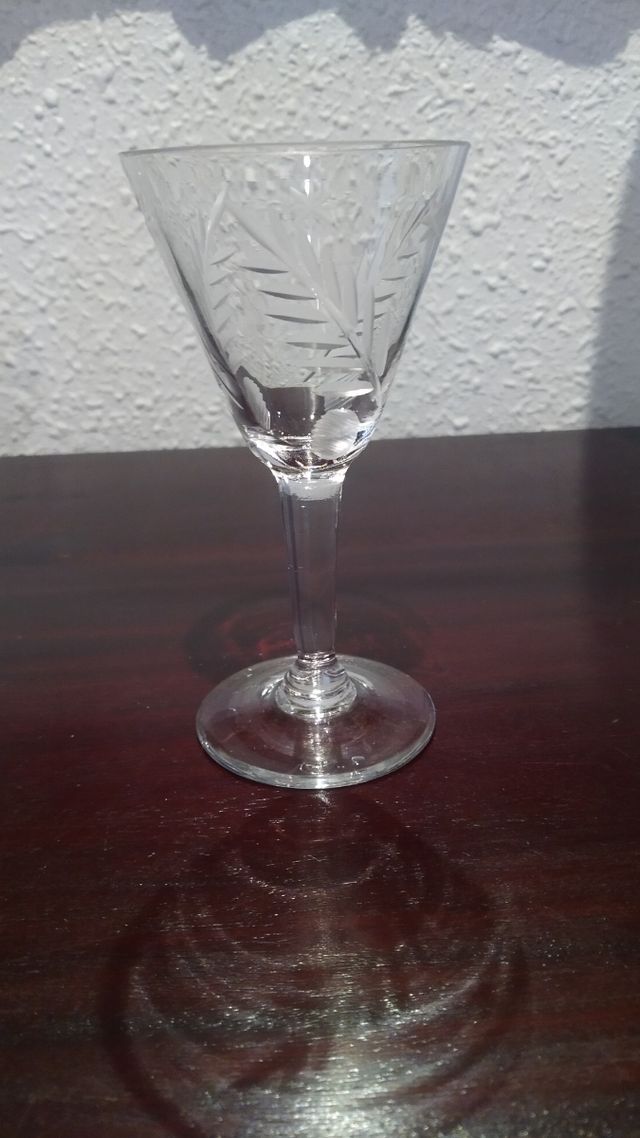 Copas pequeñas cristal tallado