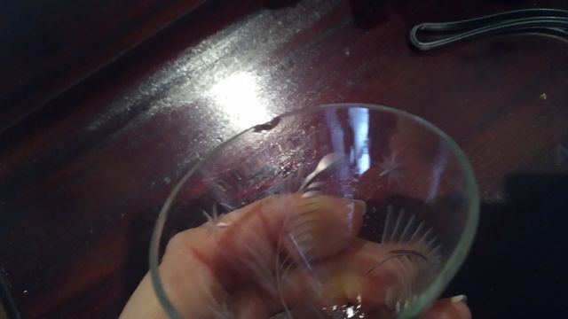 Copas pequeñas cristal tallado