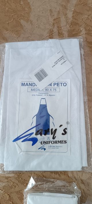 Delantal hostelería, 15 euros 4 unidades