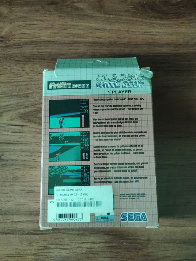 WORLDCLASS LEADERBOARD SEGA GAME GEAR