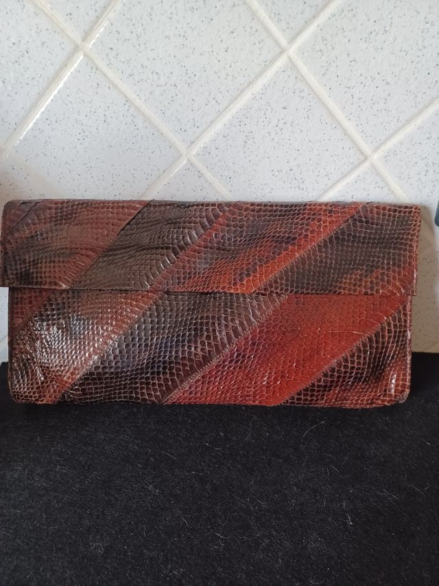 Bustina vintage in rettile