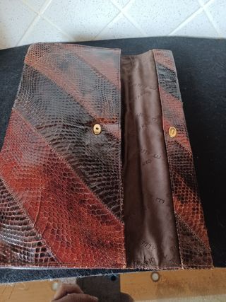 Bustina vintage in rettile