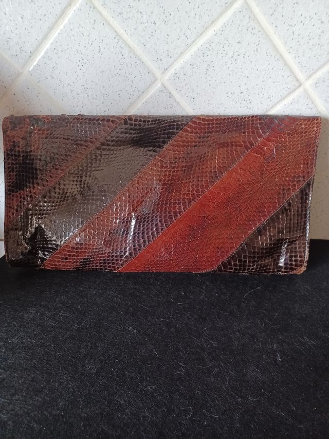 Bustina vintage in rettile