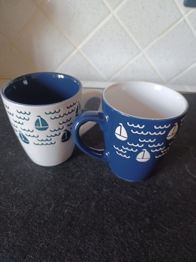 Coppia tazze marinare nuove
