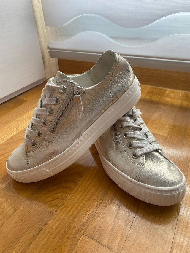Zapatillas Paul Green plateadas