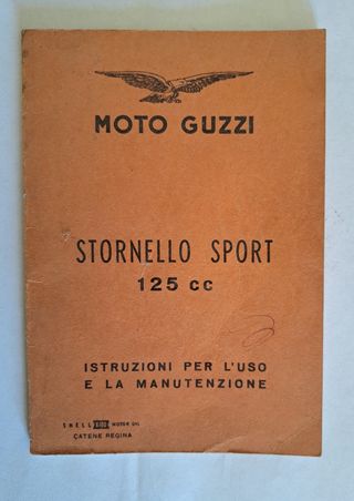 Manuale moto guzzi stornello 125cc
