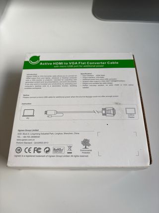 Cable HDMI a VGA