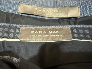 Traje azul claro Zara  2 corbatas  2 pajaritas