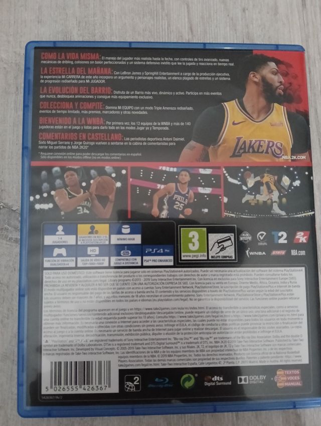 Juego NBA2K20 Ps4