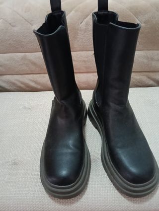 Botas altas mujer media caña