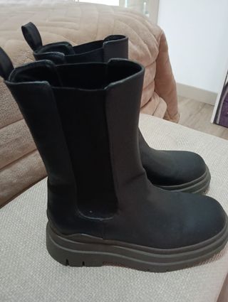 Botas altas mujer media caña