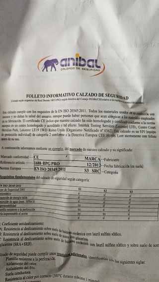 Zapatos serraje seguridad