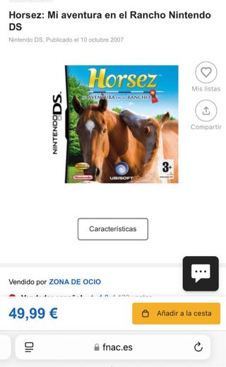 Nintendo ds juego horsez