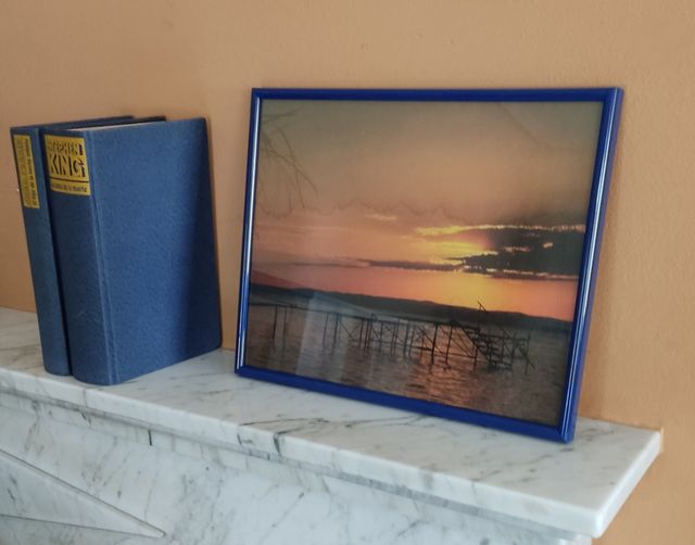 Cornice portafoto da parete blu 24x30