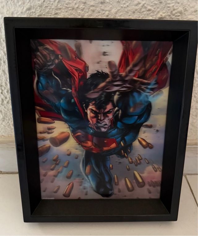 cuadro superman 3d