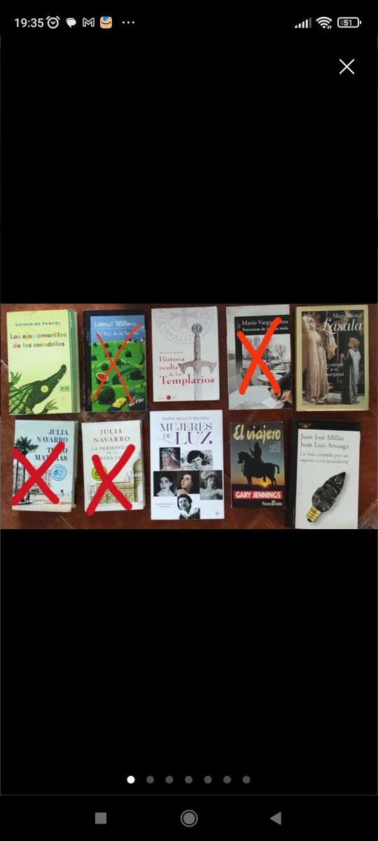 Novelas. Oferta en lotes