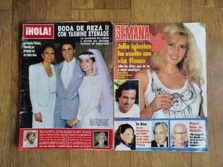 Lote de 2 Revistas "Semana" y "Hola" 1985 y 1986