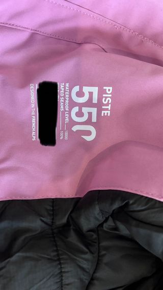 Chaqueta nieve niña 8 años rosa