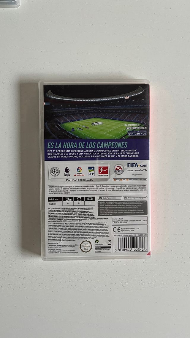Juego Fifa 19 Nintendo Switch