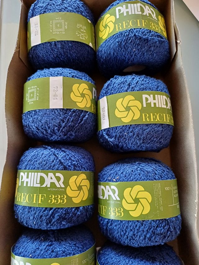 8 gomiti di puro cotone bouclé Phildar