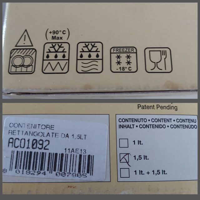 Contenitore per il sottovuoto