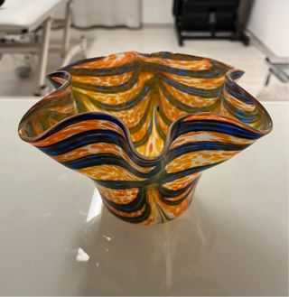 Vaso a fazzoletto Murano