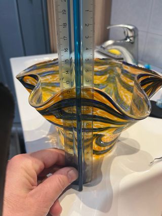 Vaso a fazzoletto Murano