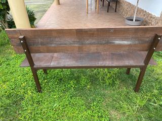 Panche in ferro e legno