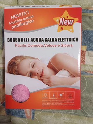Borsa dell'acqua calda elettrica rosa