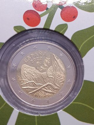 2euro PROOF Spagna 2022. Parco nazionale Garajonay
