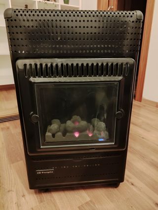 Estufa de gas efecto llama