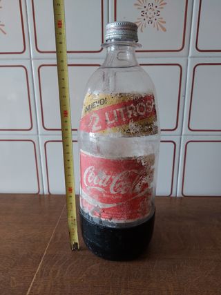 Botella Coca Cola 2L años 80