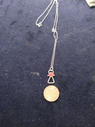 Colgante de Tanit la Diosa de Ibiza Plata 1a ley.