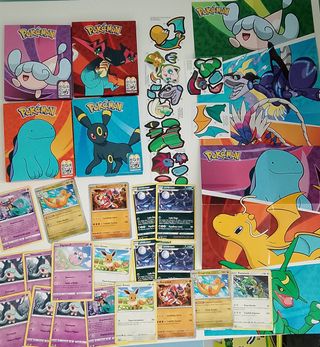 Cartas Pokémon y poster